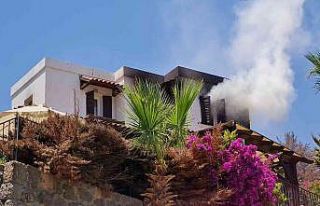 Bodrum’daki villada yangın paniği