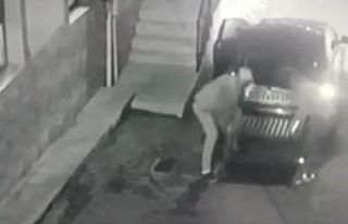 Bursa’da bir garip mazgal hırsızlığı kamerada
