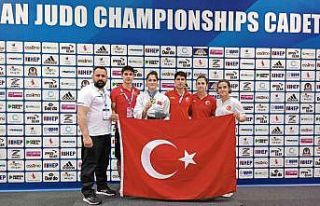 Büyükşehir Belediyesporlu judocu Sinem Oruç Avrupa...