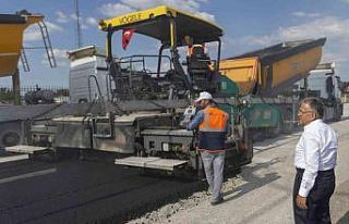 Büyükşehirden günde 500 ton asfalt