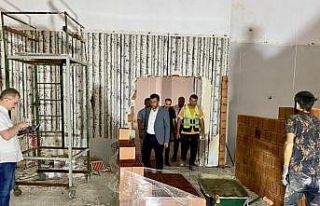 Çarşamba Halk Kütüphanesi çalışmaları devam...