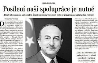 Çavuşoğlu Çek basınına yazdı: “Uygulanabilir...