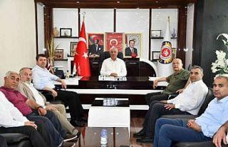 CHP heyeti Başkan Uslu ile bir araya geldi