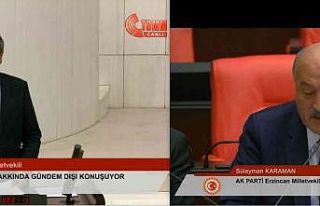 CHP’li vekil TBMM’de Erzincan’ı konuştu, AK...