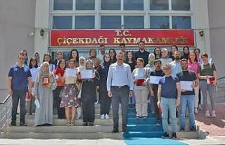 Çiçekdağı ilçesinde başarılı öğretmenlere...