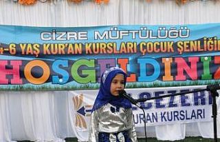 Cizre’de 4-6 yaş Kur’an kurslarının coşkulu...