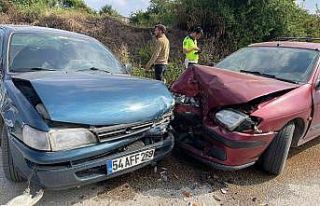 Çocuklarını sınava yetiştirmek isterken kaza...