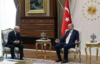Cumhurbaşkanı Erdoğan, Beştepe’de Bahçeli’yle...