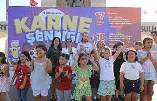 Didimli çocuklar karne şenliğinde doyasıya eğlendi