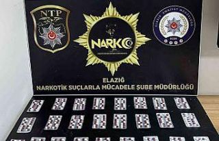 Elazığ’da bin 77 sentetik ecza maddesi ele geçirildi