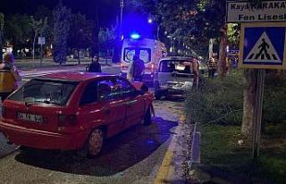 Elazığ’da otomobil park halindeki ticari araca...