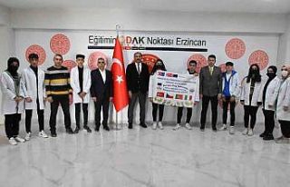 Erasmus projesiyle Tarım Meslek Lisesi öğrencileri...