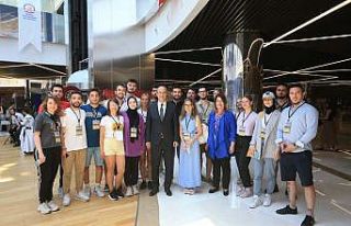 Erasmuslu gençler Pamukkale’de buluştu