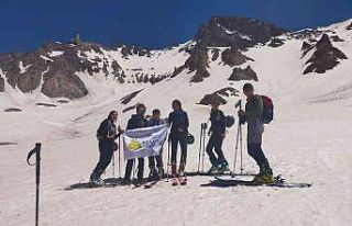 Erciyes’te Haziran ayında kayak keyfi