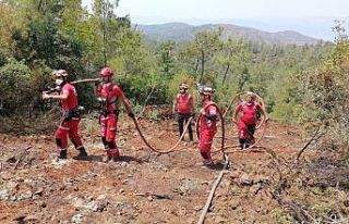 Eskişehir DAK ekibinden Marmaris yangınına destek