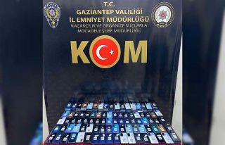 Gaziantep’te 186 adet kaçak cep telefonu ele geçirildi
