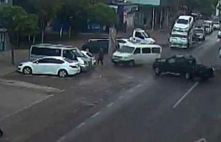 Gaziantep’te trafik kazaları kamerada