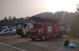 Gediz Belediyesi itfaiye ekibi Marmaris’te