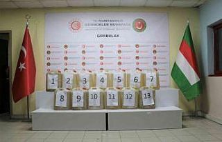 Gürbulak Gümrük Kapısında 273 kilo sıvı metamfetamin...