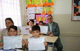 Hacılar’da karne heyecanı