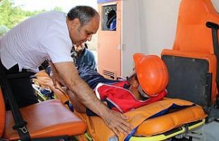 Hastanede tatbikat gerçeğini aratmadı