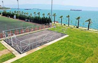 Hereke Sahil Parkındaki basketbol sahasında sona...