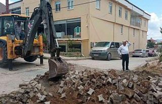 Hisarcık Belediyesinden zemin hazırlama ve temizlik...