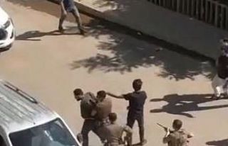 İki grubun sopalı kavgasına özel harekat polisi...