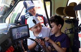 Jandarma ilkokul öğrencilerine çevre bilincini...