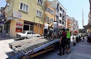 Jandarmadan motosiklet denetimi