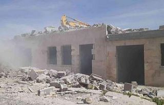 Kapadokya bölgesinde kaçak yapıların yıkımına...