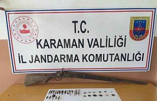 Karaman’da tarihi eser operasyonu