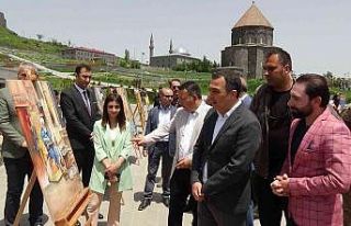 Kars’ta Güzel Sanatlar Sergisi’nin açılışı...
