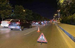 Kartal sahil yolundaki trafik denetimi