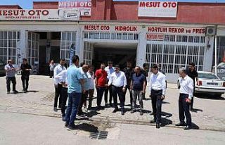 Kaymakam Tunç, Sanayi Sitesi esnafıyla bir araya...