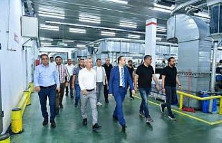 Kaymakam Uğurlu ile Başkan Çınar, organize sanayi...