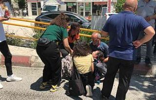 Kaza yapan oğluna bir şey olduğunu zanneden anne...