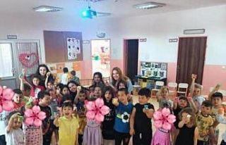 Kepsutlu minikler hijyeni öğreniyor