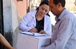 Kilis’te bin aileye hijyen kolisi dağıtıldı