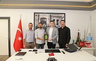 KKTC’li yöneticilerden Tayfun Canlı’ya ziyaret