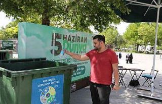 Konya Büyükşehir’den geri dönüşüm atık getirene...