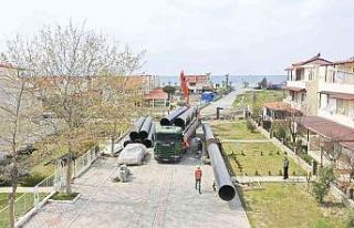 Kuşadası’nda kanalizasyon hatları arıtma tesisine...