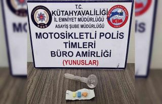 Kütahya’da aranan şahıs uyuşturucuyla yakalandı