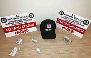 Kütahya’da bir kişinin üzerinde uyuşturucu ele...