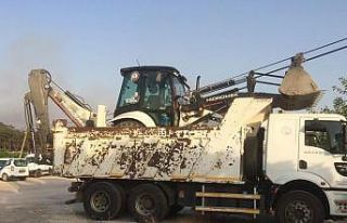 Kuyucak Belediyesi, Marmaris yangın bölgesine ekip...