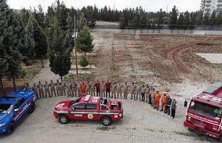 Mardin’de jandarmadan orman yangını tatbikatı
