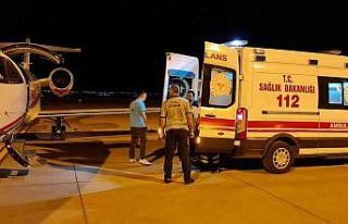 Mardin’de tedavi gören hasta, ambulans uçakla...