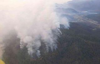 Marmaris yangınına 38 helikopter, 15 uçakla müdahale...