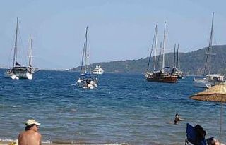 Marmaris’te, denizi tekneler kapladı