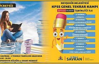 Memur adaylarına ücretsiz kamp